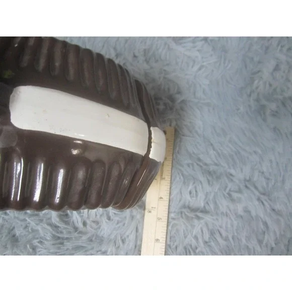 Vintage Brown Ceramic Sandwich Cookie Jar Cookies Japan Kitchen Retro Decor